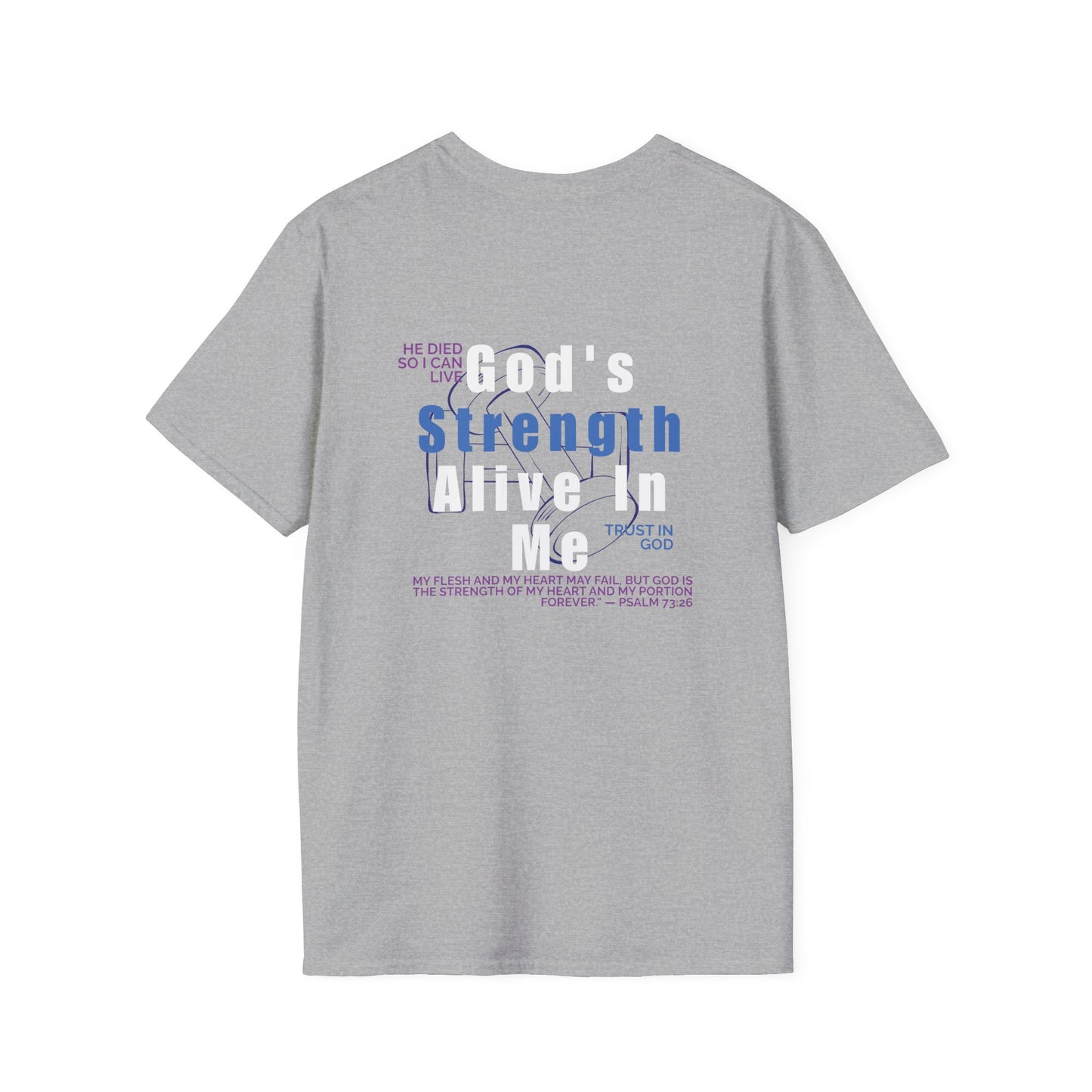 Empowered By God T-Shirt — Christian Inspirational Faith Tee