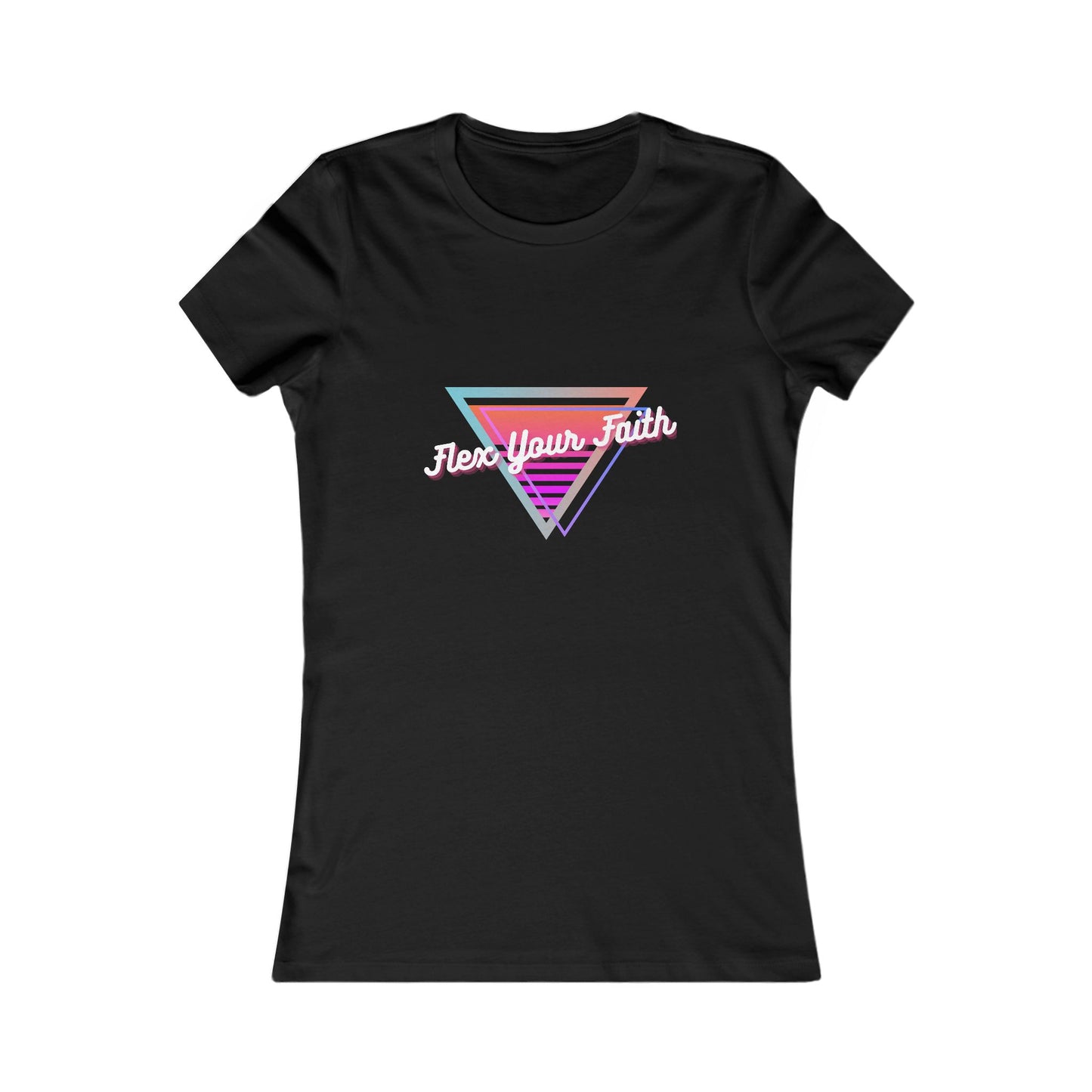 Flex Your Faith Graphic Casual Tee for Women