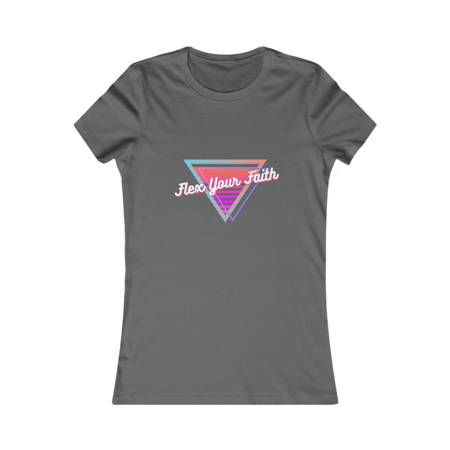 Flex Your Faith Graphic Casual Tee for Women