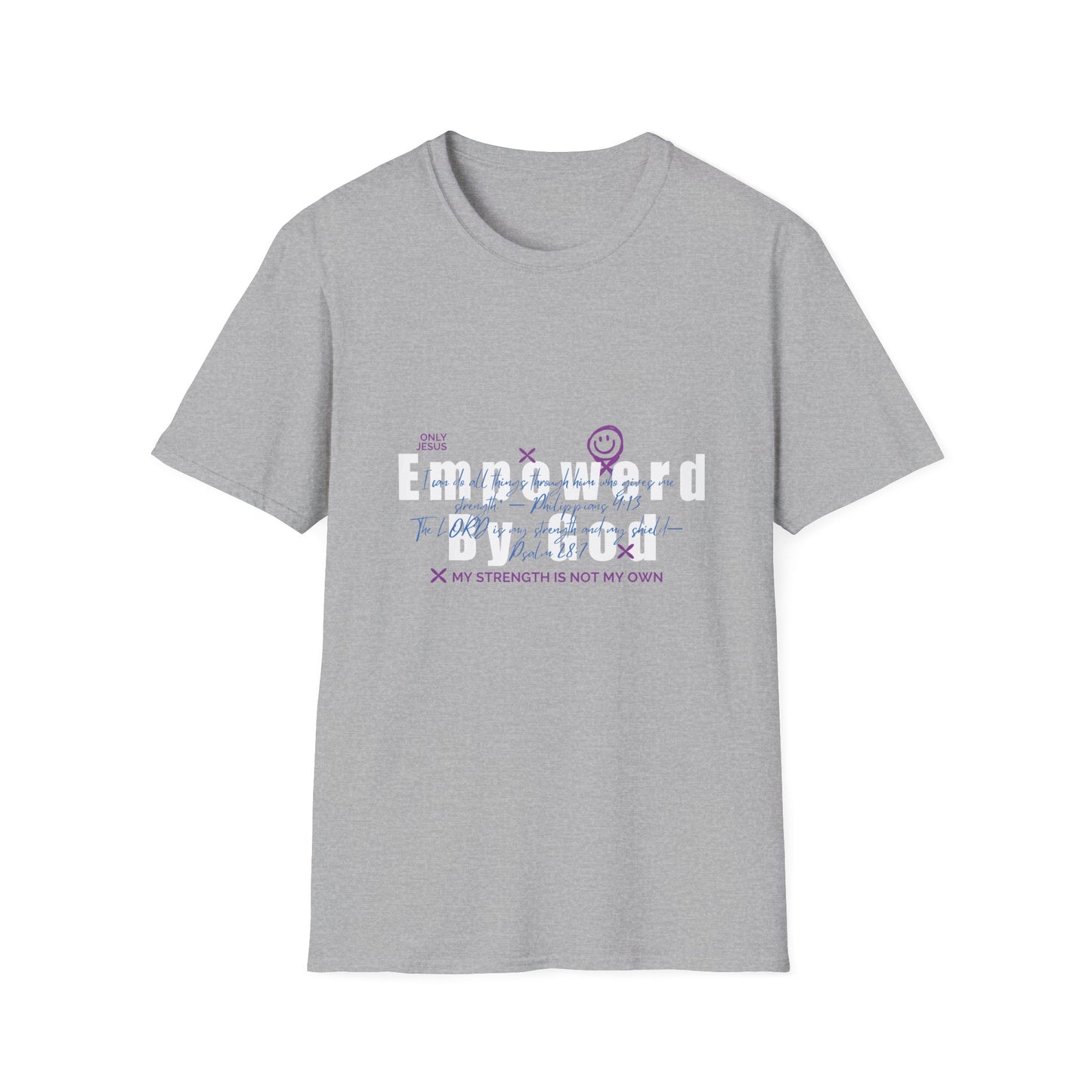 Empowered By God T-Shirt — Christian Inspirational Faith Tee