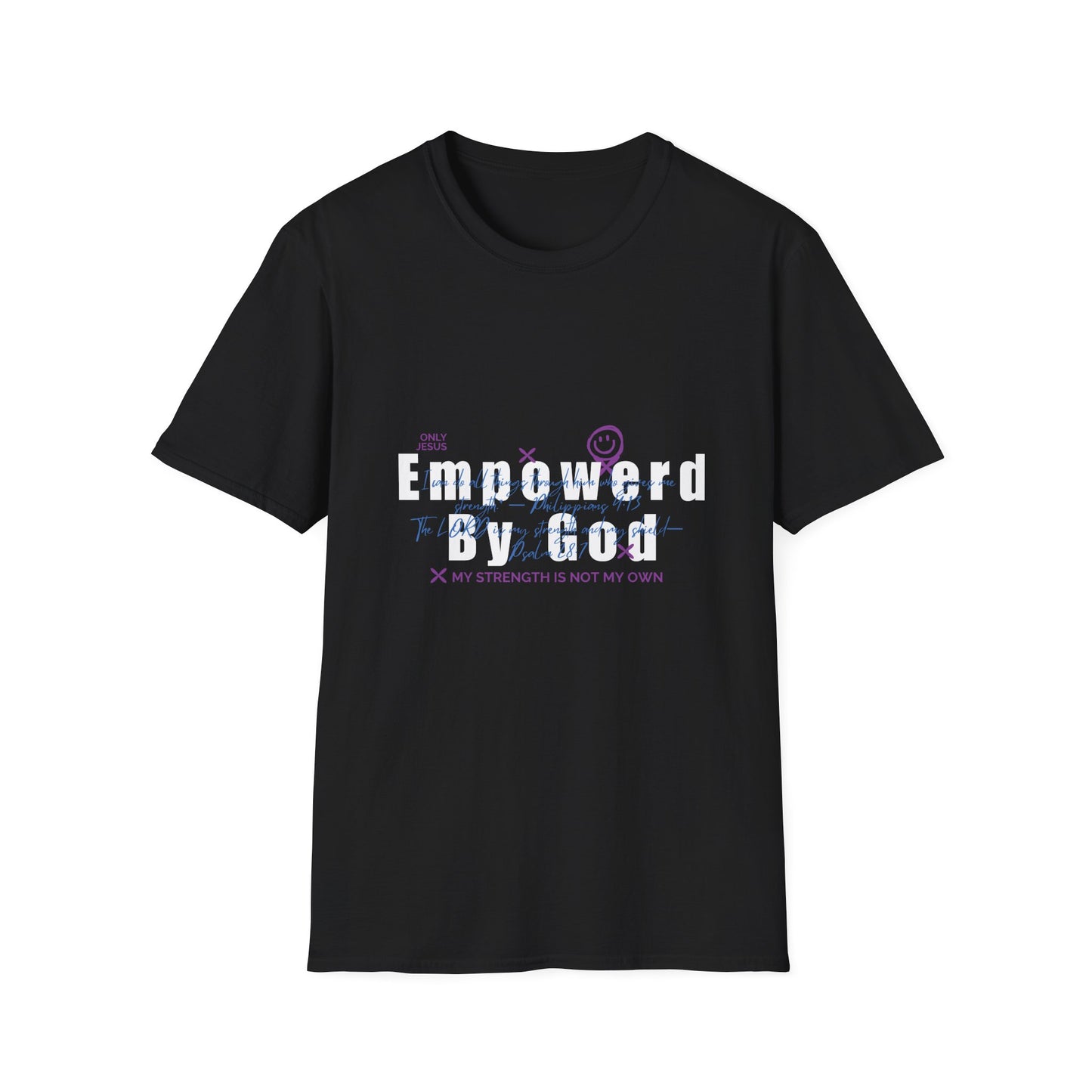 Empowered By God T-Shirt — Christian Inspirational Faith Tee