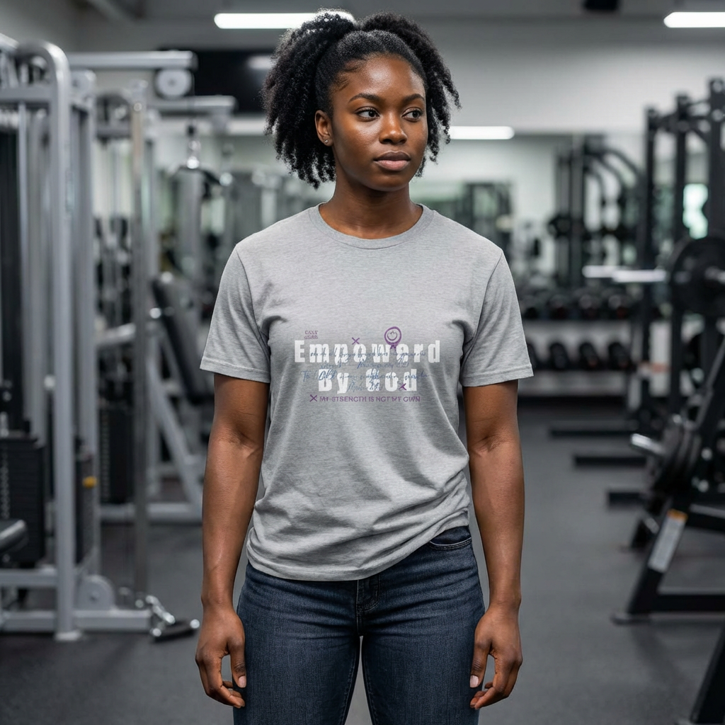 Empowered By God T-Shirt — Christian Inspirational Faith Tee