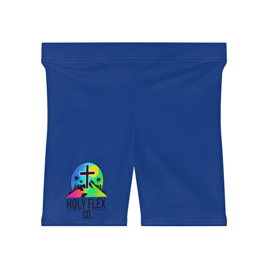 Holy Flex Co Basics Colorful Women's Biker Shorts - Vibrant Activewear for Fitness & Casual Wear, Summer Outfits, Beach Days, Gift for Her